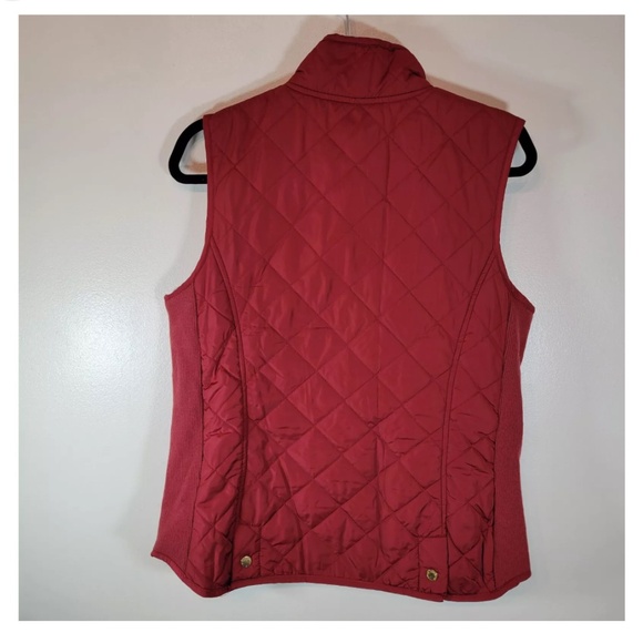 NWOT ADRIENNE VITTADINI RUST Riding Vest Sz. L - Picture 3 of 10